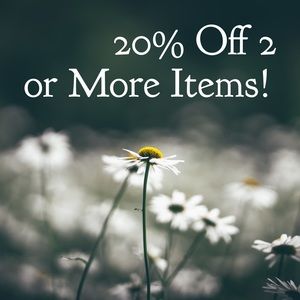 20% off two or more items!